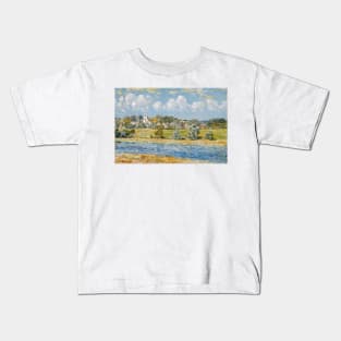 Landscape at Newfields, New Hampshire by Childe Hassam Kids T-Shirt